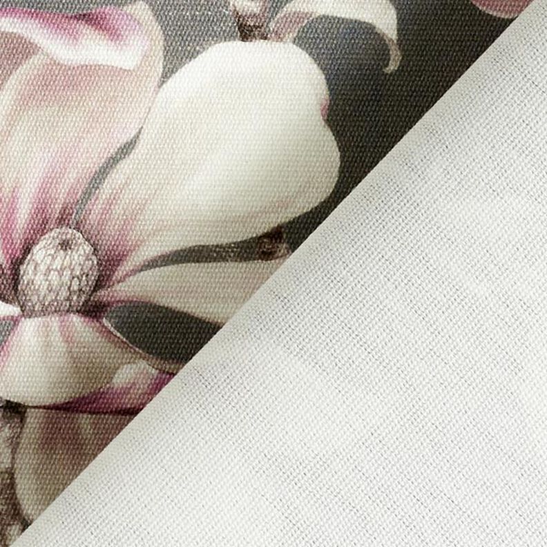 Tessuti da esterni canvas magnolie – grigio,  image number 5
