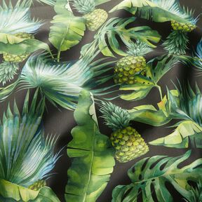 tessuti da esterni tessuti canvas ananas – verde erba/nero, 