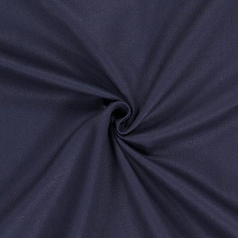 twill di cotone tinta unita – blu marino,  image number 1