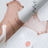 popeline di cotone Orso e oca che vanno a passeggio – grigio argento/marrone chiaro,  thumbnail number 4