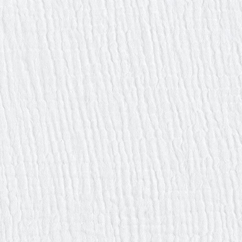 GOTS Mussola di cotone a tre strati – bianco,  image number 4