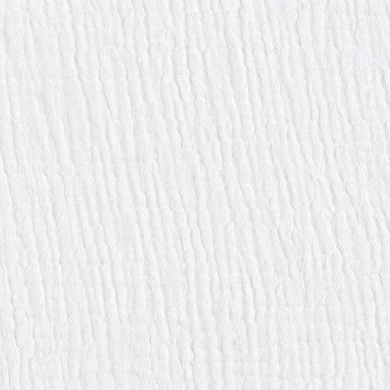 GOTS Mussola di cotone a tre strati – bianco,  image number 4