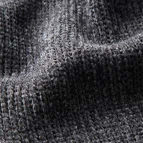 Ciniglia glitterata – grigio ardesia/argento effetto metallizzato, 