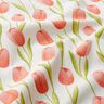 tessuto arredo mezzo panama tulipani – avorio/aragosta,  thumbnail number 2