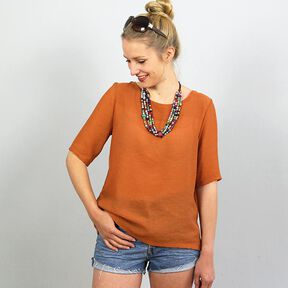FRAU YOKO - tunica corta con piega baciata sul retro, Studio Schnittreif | XS - XXL, 