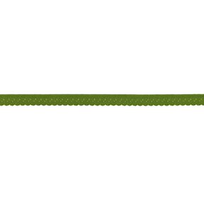 Fettuccia elastica pizzo [12 mm] – verde oliva, 
