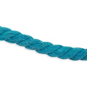 cordoncino in cotone [ Ø 8 mm ] – blu turchese, 