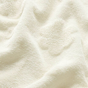 Morbido pile Stelle e fiori – bianco lana, 