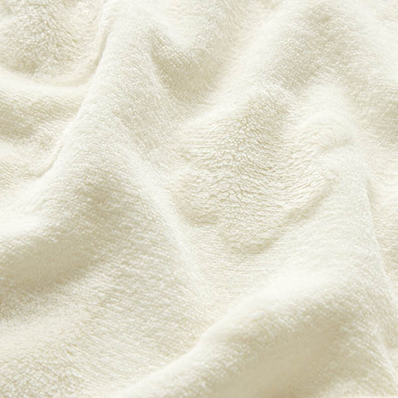 Morbido pile Stelle e fiori – bianco lana,  image number 2
