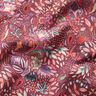 French terry, felpa estiva Fiori di cashmere stampa digitale – rosso borgogna,  thumbnail number 2