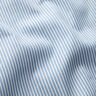 Tessuto elasticizzato per camicia a righe strette – bianco/azzurro,  thumbnail number 2