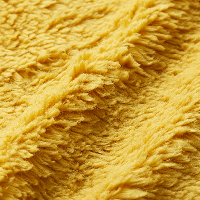 Sherpa in cotone tinta unita – senape,  image number 2