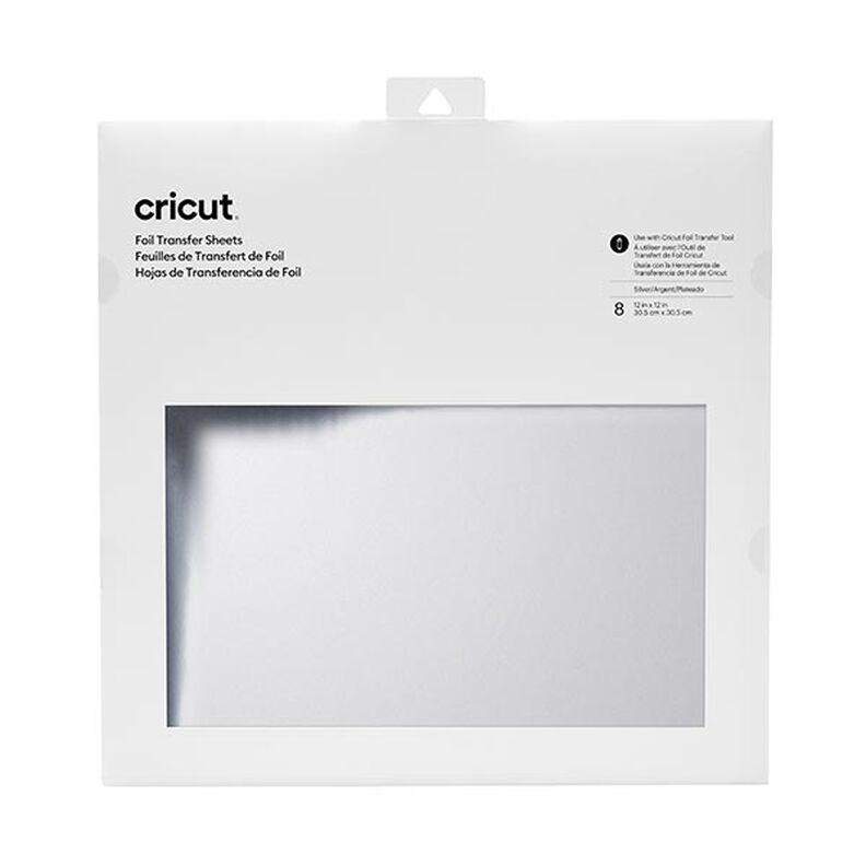 Pellicole di trasferimento Cricut [ 30,5 x 30,5 cm | 8 pezzo/i ] – argent metallica,  image number 1