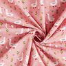popeline di cotone Oche sul prato – rosa,  thumbnail number 3