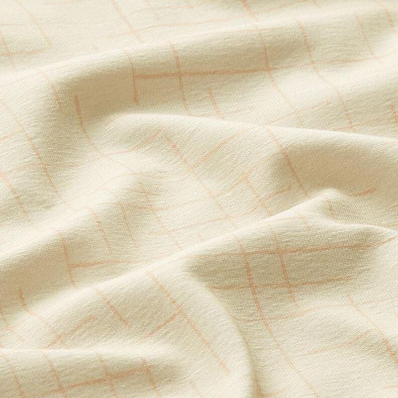 jersey di cotone, motivo a quadri interrotti – crema, image number 2