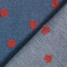 chambray Cuori punto croce – colore blu jeans,  thumbnail number 4