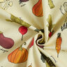 tessuto arredo mezzo panama Tipi di verdure – beige chiaro/rosso borgogna,  thumbnail number 3