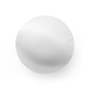 Bottone rivestito semisferico, satin da sposa – bianco, 