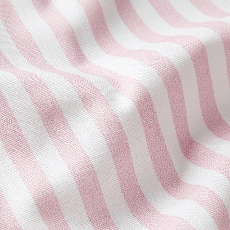 tessuto arredo mezzo panama righe longitudinali – rosé/bianco,  image number 2