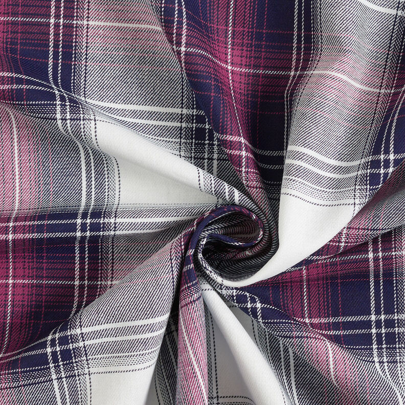 Camicia in tessuto di cotone a quadri scozzesi – rosso scuro/blu marino,  image number 4