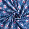 jersey di cotone Pavone | Stoff&Liebe – blu reale/rosa fucsia acceso,  thumbnail number 3