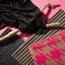 Tessuto per cappotto in maglia soffice tinta unita – nero,  thumbnail number 5