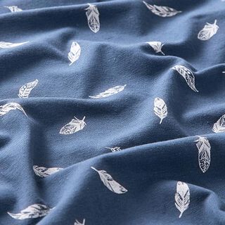 jersey di cotone piume – colore blu jeans, 