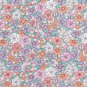 GOTS popeline di cotone Prato fiorito | Poppy Fabrics – naturale, 