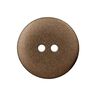 bottone in poliestere Metallic, 2 fori – marrone,  thumbnail number 1