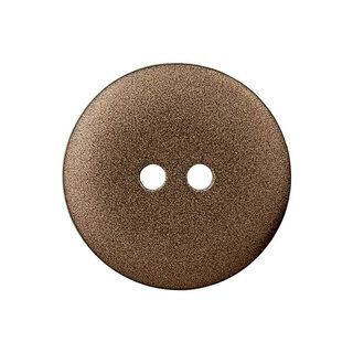 bottone in poliestere Metallic, 2 fori – marrone, 