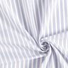Tessuto di cotone a righe bicolori – bianco/azzurro,  thumbnail number 3