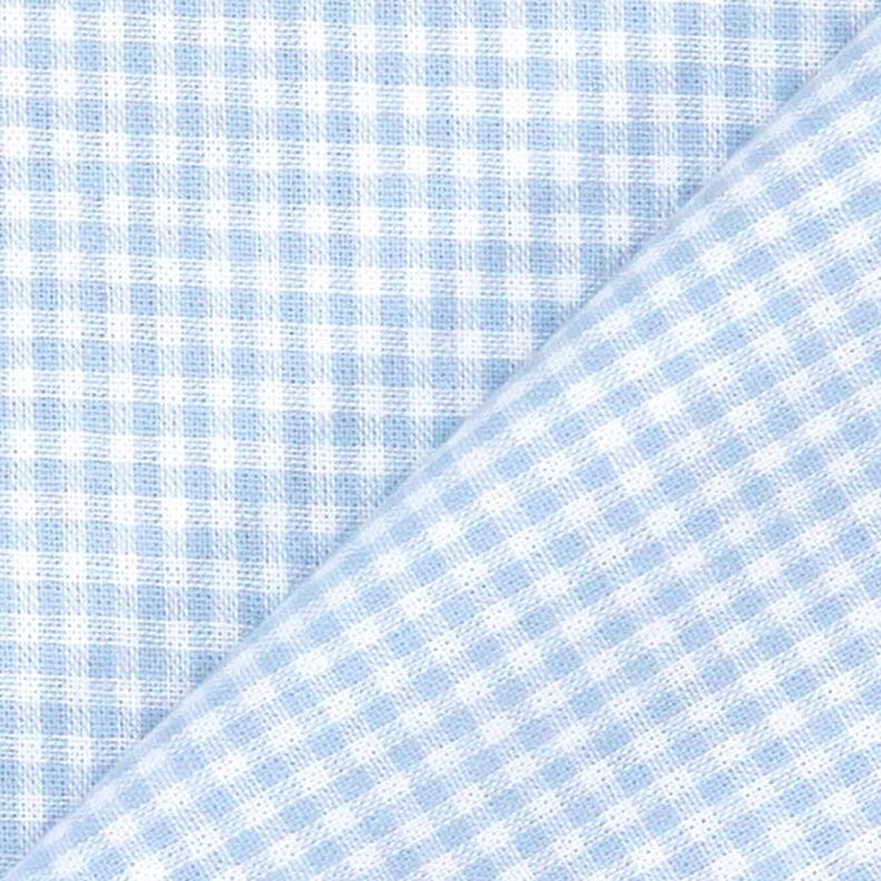 tessuto in cotone Quadro vichy 0,2 cm – blu jeans chiaro/bianco,  image number 3