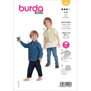 camicia / gilet  | Burda 9248 | 92-122, 