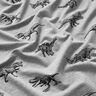 French terry, felpa estiva dinosauri – argento/nero,  thumbnail number 2