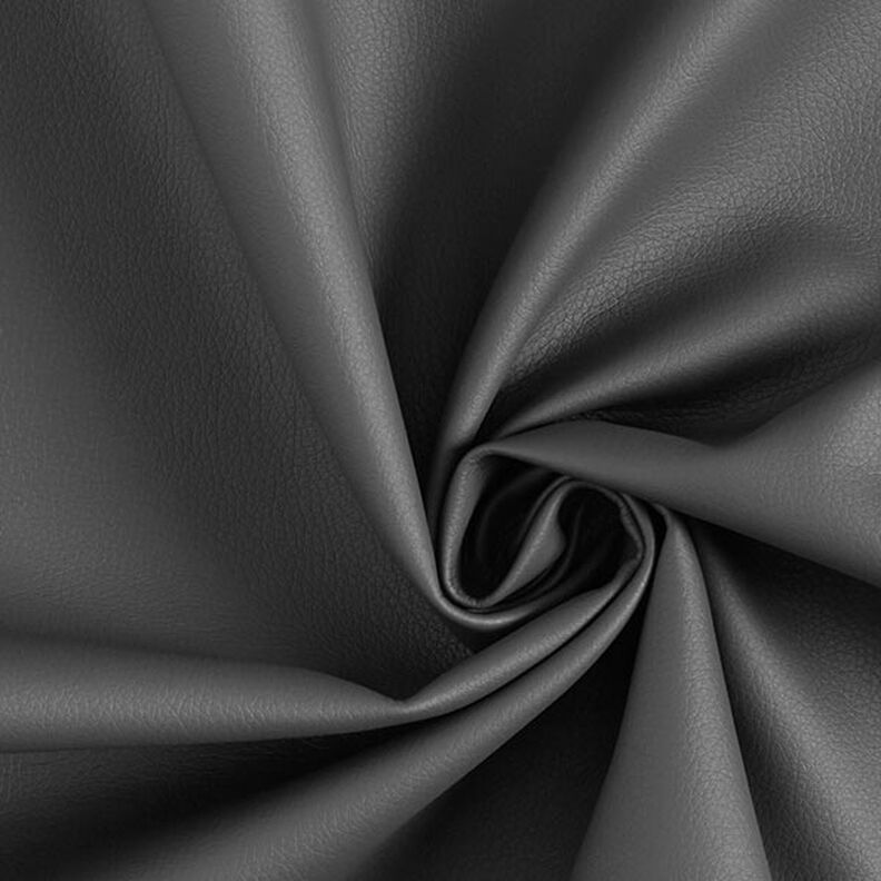 tessuto da tappezzeria similpelle aspetto naturale – grigio scuro,  image number 1