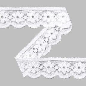 pizzo elastico [27 mm] - bianco, 