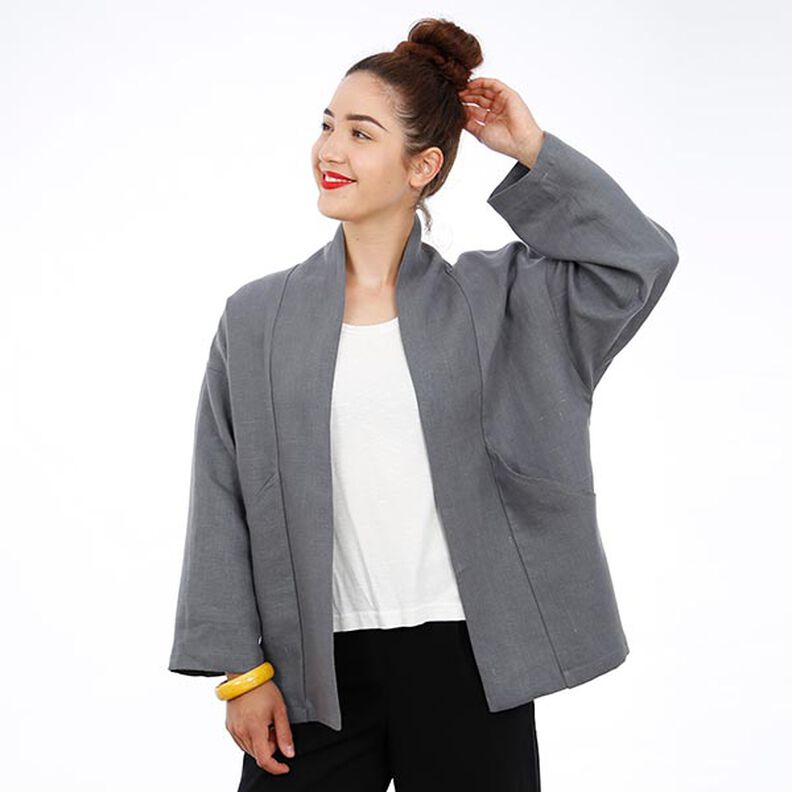 FRAU SINA - giacca kimono con tasche oblique, Studio Schnittreif  | XS -  XXL,  image number 8
