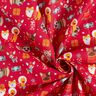 tessuto in cotone cretonne Cani a Natale – rosso,  thumbnail number 3