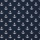 popeline Ancore – blu marino,  thumbnail number 1