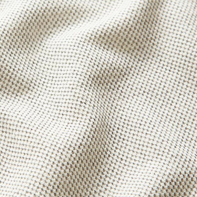 Piqué di cotone pepe e sale – bianco/grigio,  image number 2