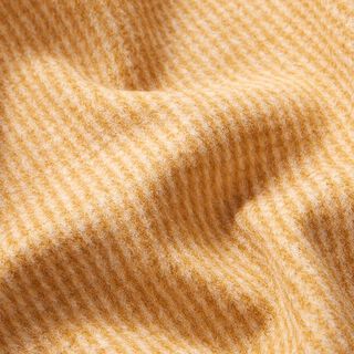 maglia jacquard garzata piccoli quadri – caramello/bianco, 