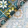 cotone rivestito Piastrelle artistiche – petrolio/giallo,  thumbnail number 5