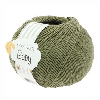 Cool Wool Baby, 50g | Lana Grossa – verde oliva scuro, 