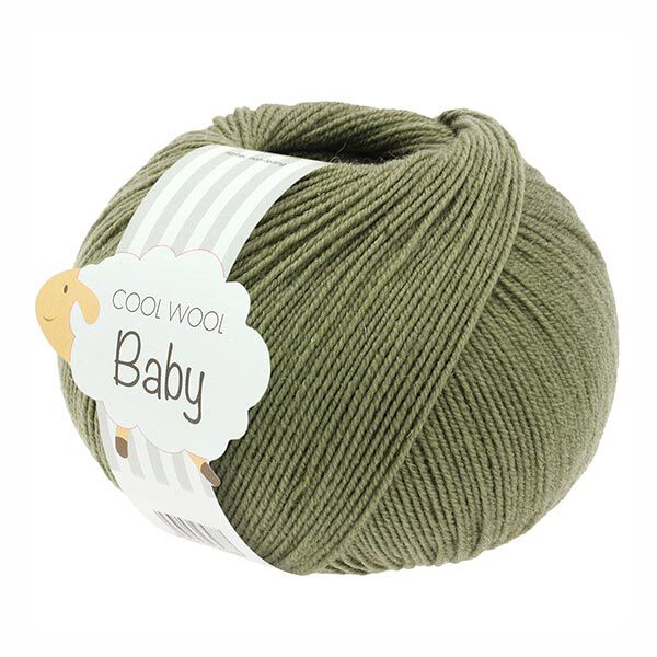 Cool Wool Baby, 50g | Lana Grossa – verde oliva scuro, image number 1