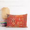 tessuto arredo mezzo panama ornamenti etnici – terracotta,  thumbnail number 6
