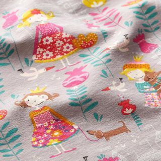 jersey di cotone Disinvolta principessa – grigio, 