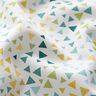 popeline di cotone, triangoli colorati – bianco,  thumbnail number 2