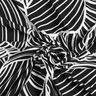 Jersey di viscosa con foglie astratte – nero/bianco,  thumbnail number 4