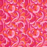 tessuto per costumi da bagno Anelli astratti – rosa fucsia acceso/arancione,  thumbnail number 1