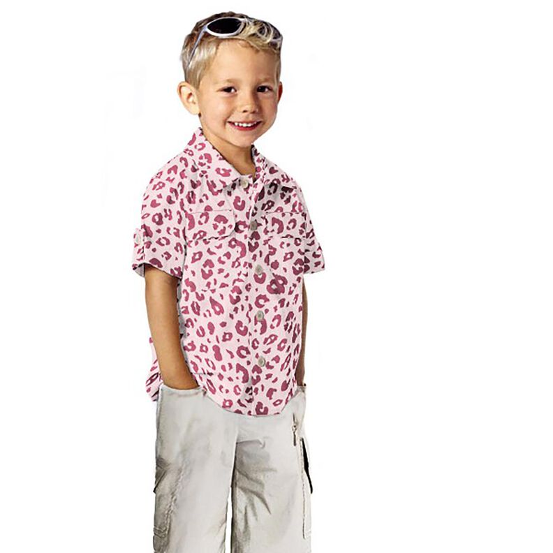 flanella di cotone Stampa leopardata &ndash; rosa/pink,  image number 5